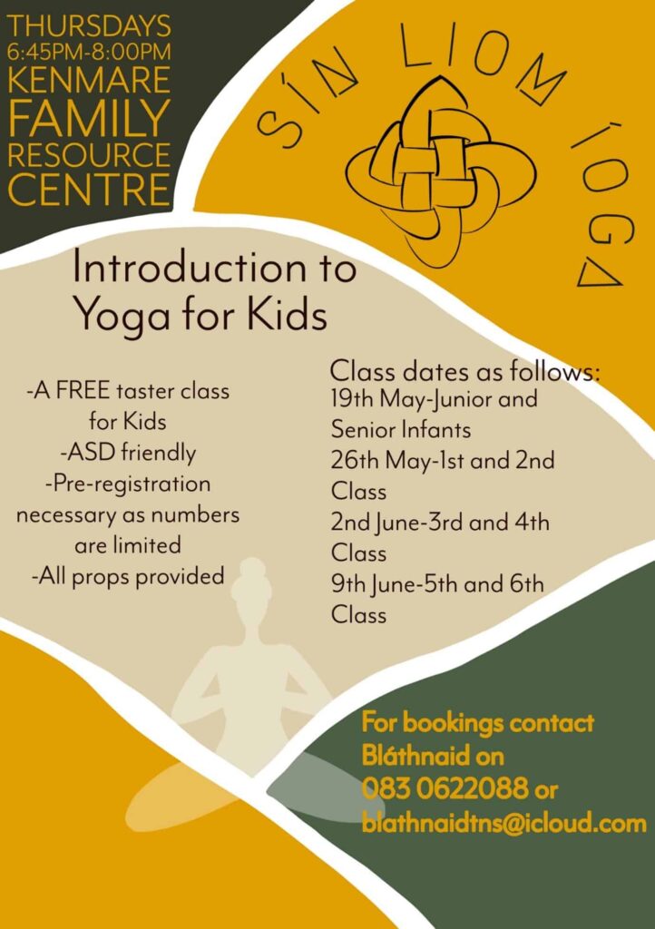 Introduction to Kids Yoga Kenmare FRC